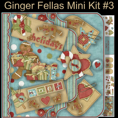 Ginger Fellas Pocket Effect Layered Card Kit  #3