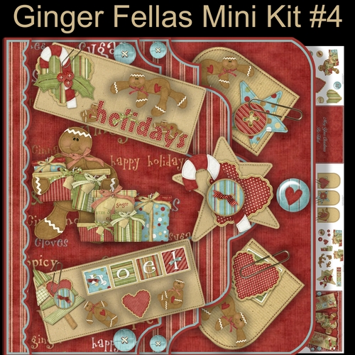 Ginger Fellas Pocket Effect Layered Card Kit  #4