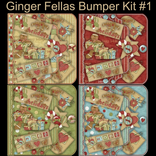 Ginger Fellas Pocket Effect Layered Card  Bumper Kit  #1