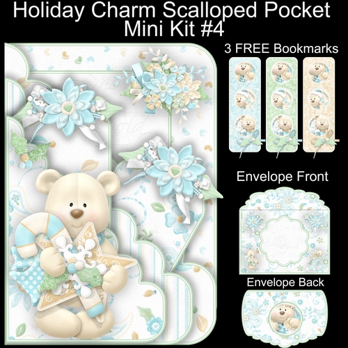 Holiday Charm Scalloped Pocket Card Mini Kit