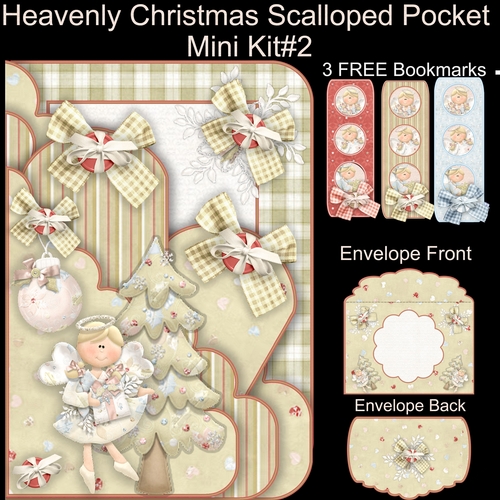 Heavenly Christmas Scalloped Pocket Card Mini Kit #2   