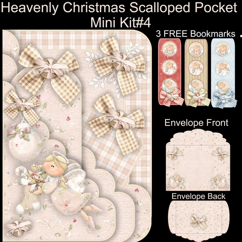 Heavenly Christmas Scalloped Pocket Card Mini Kit