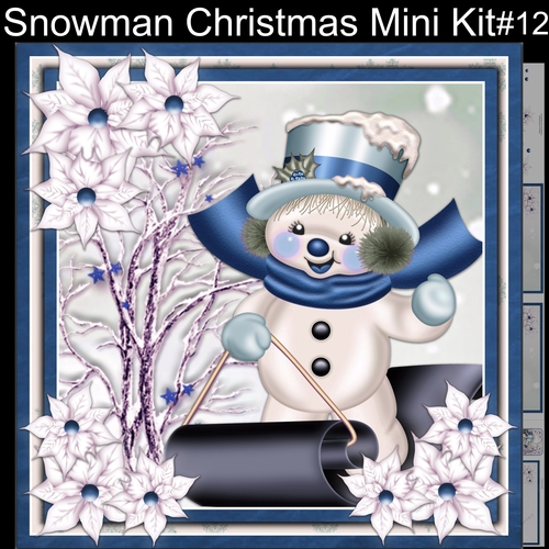 Snowman Christmas Mini Kit #12