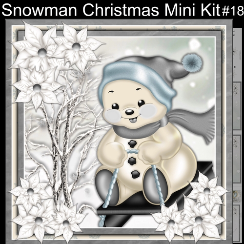 Snowman Christmas Mini Kit #18