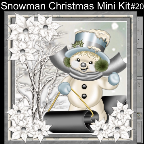 Snowman Christmas Mini Kit #20