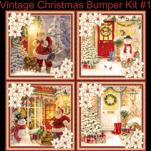 Christmas Vintage Bumper Kit#1
