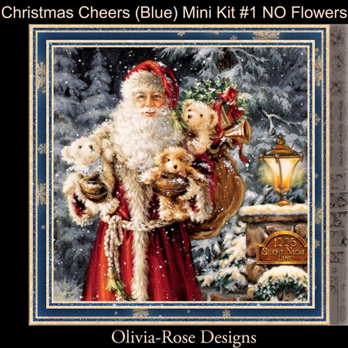 Christmas Cheers (Blue) Mini Kit #1 No Flowers**