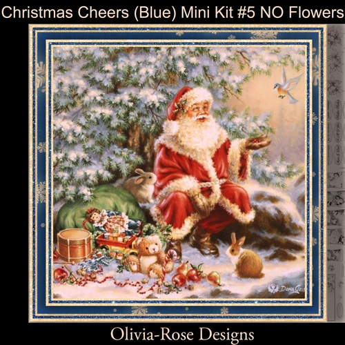 Christmas Cheers (Blue) Mini Kit #5 No Flowers**