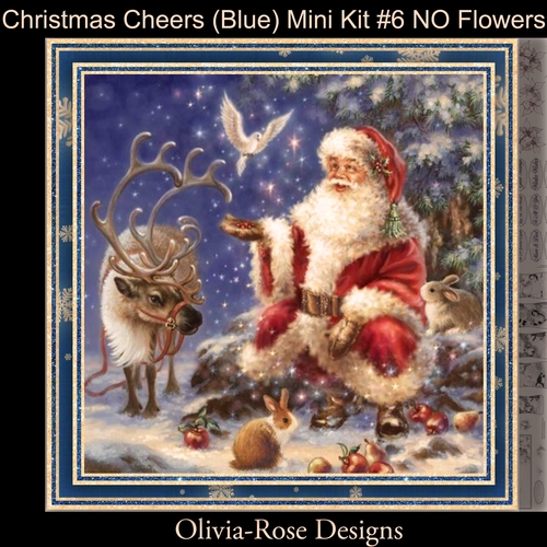 Christmas Cheers (Blue) Mini Kit #6 No Flowers**