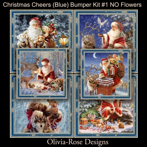 Christmas Cheers (Blue) Bumper Kit #1 No Flowers**