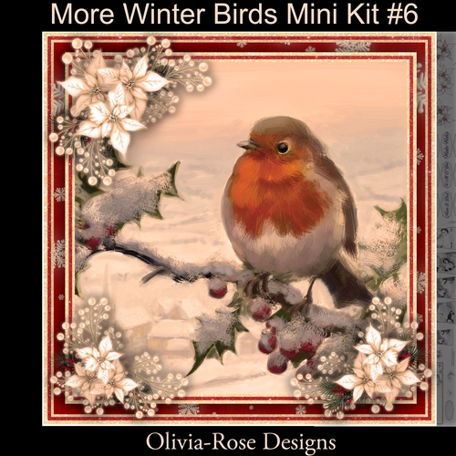 More Winter Birds Mini Kit #6