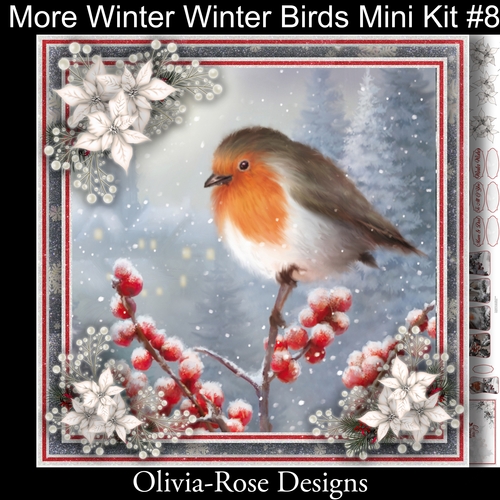 More Winter Birds Mini Kit #8