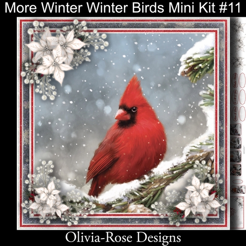 More Winter Birds Mini Kit #11
