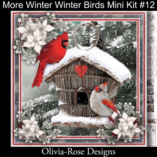 More Winter Birds Mini Kit #12