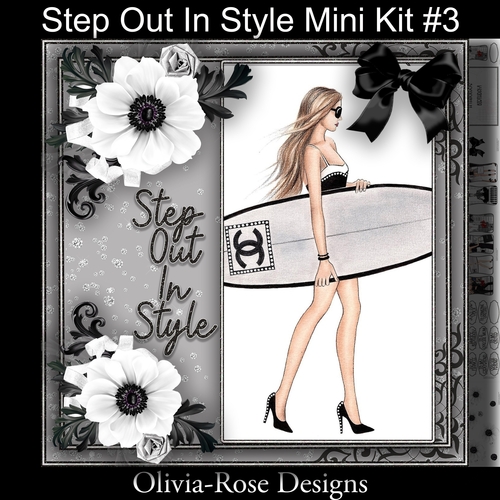 Step Out In Style Mini Kit #3    NO FLOWERS, TEXT OR BOW**