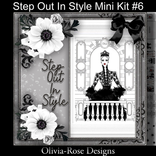 Step Out In Style Mini Kit #6    NO FLOWERS, TEXT OR BOW**