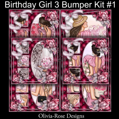 Birthday Girl 3 Bumper Kit #1       