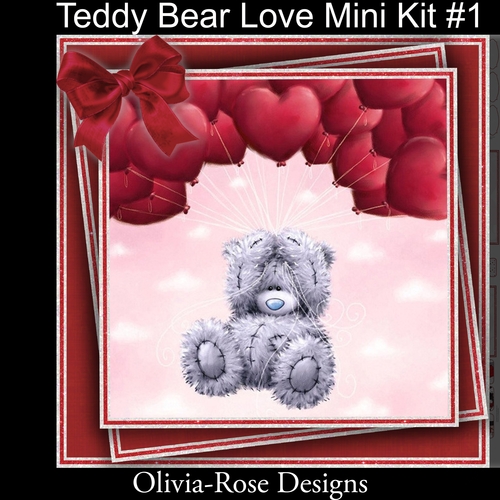 Teddy Bear Love Mini Kit #1   6 DIFFERENT MATCHING BOOKMARKS**