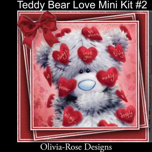 Teddy Bear Love Mini Kit #2   6 DIFFERENT MATCHING BOOKMARKS**