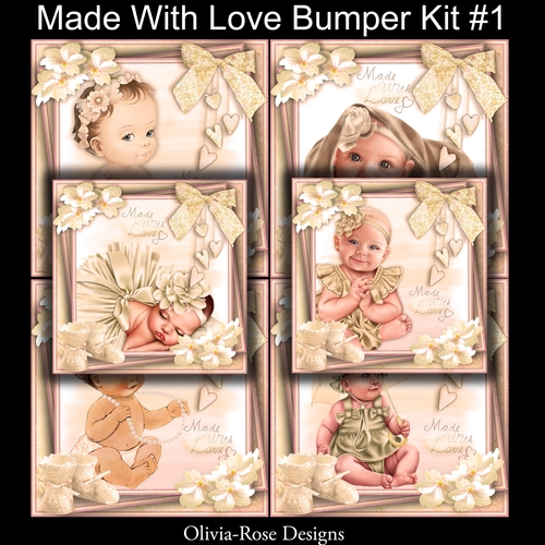 Made With Love Bumper Kit #1    CARDS FRONT  