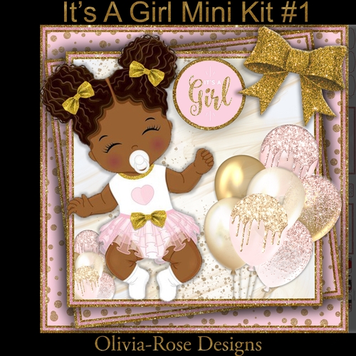 Its A Girl Mini Kit #1   