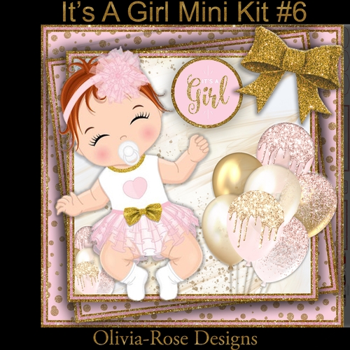 Its A Girl Mini Kit #6   
