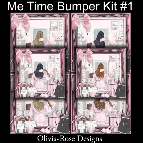 Me Time  Bumper Kit #1    CARDS FRONT  NO DECOUPAGE**
