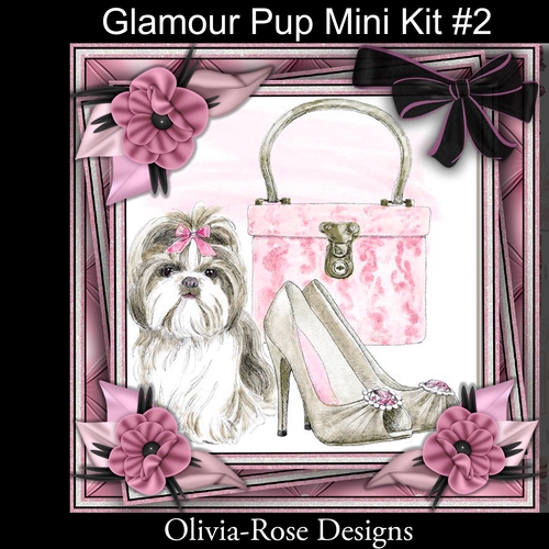 Glamour Pup  Mini Kit #2   NO DECOUPAGE**