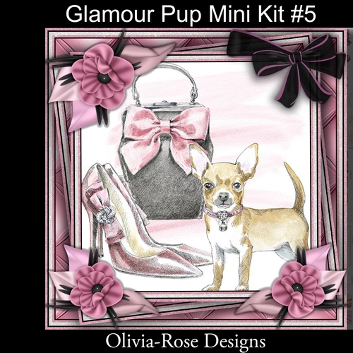 Glamour Pup  Mini Kit #5   NO DECOUPAGE**