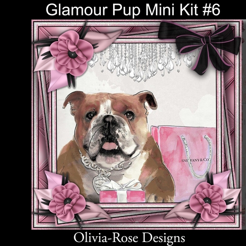 Glamour Pup  Mini Kit #6   NO DECOUPAGE**