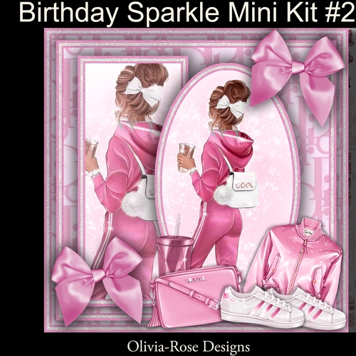 Birthday Sparkle Mini Kit #2  NO DECOUPAGE** 
