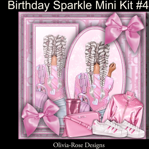 Birthday Sparkle Mini Kit #4  NO DECOUPAGE** 