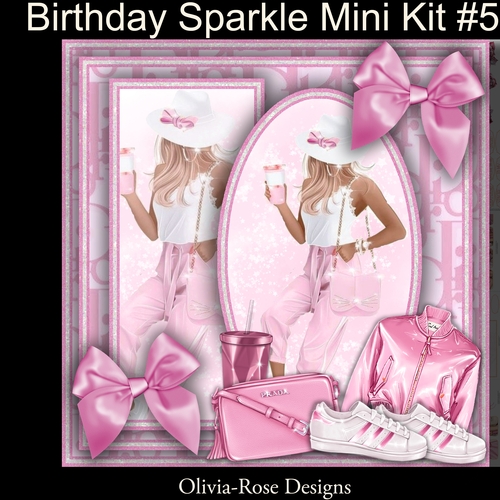 Birthday Sparkle Mini Kit #5  NO DECOUPAGE** 