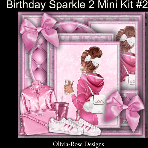 Birthday Sparkle 2 Mini Kit #2  NO DECOUPAGE** 