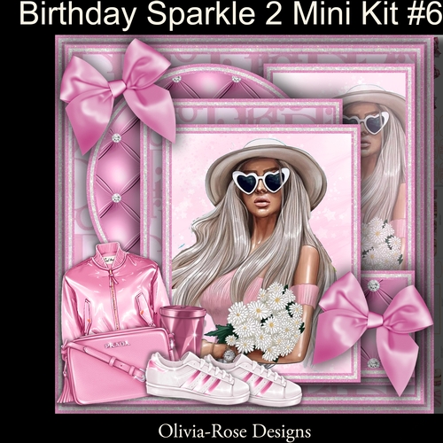 Birthday Sparkle 2 Mini Kit #6  NO DECOUPAGE** 