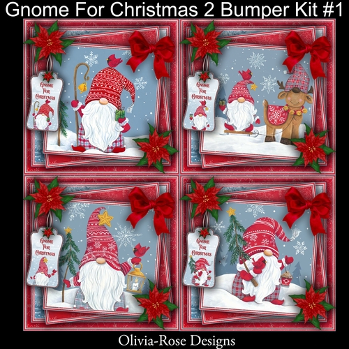 Gnome For Christmas 2 Bumper Kit #1  NO DECOUPAGE** 
