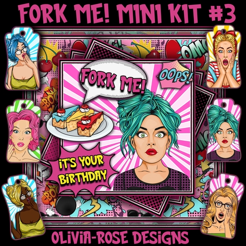 Fork Me! Mini Kit #3  TOPPER  NO GIRL**