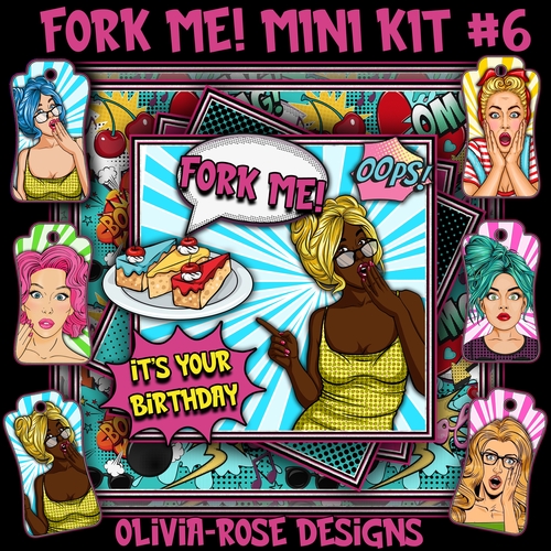 Fork Me! Mini Kit #6  TOPPER  NO GIRL**