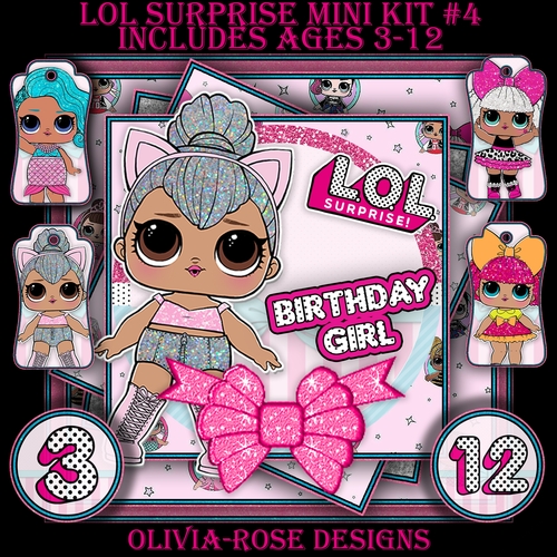 LOL Surprise Mini Kit #4  Ages 3-12 included   CARD FRONT *
