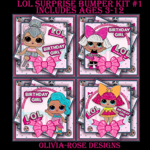 LOL Surprise Bumper Kit #1  Ages 3-12 included   CARD FRONT *