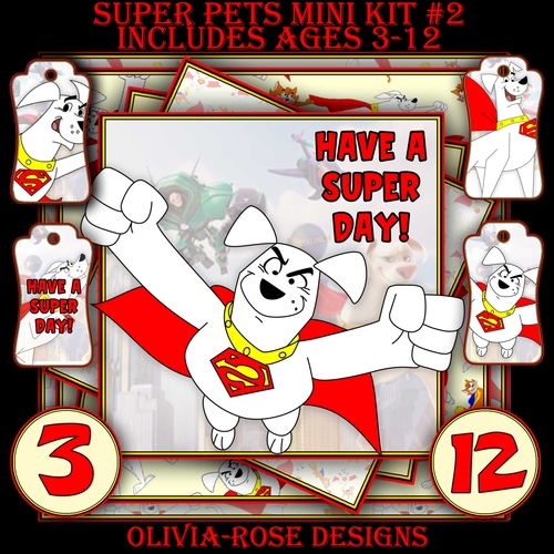 Super Pets Mini Kit #2   CARD FRONT *