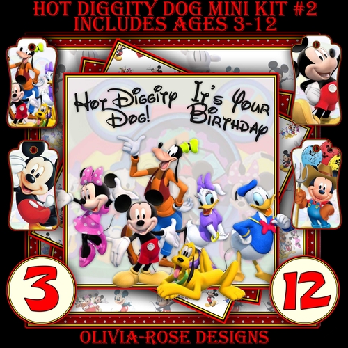 Hot Diggity Dog Mini Kit #2   CARD FRONT *