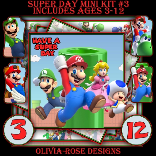 Super Day Mini Kit #3   CARD FRONT *