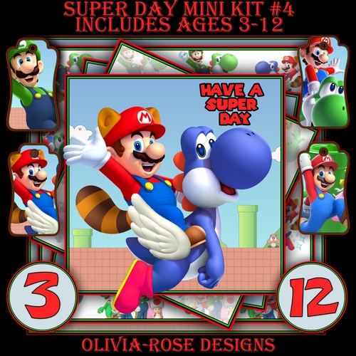 Super Day Mini Kit #4   CARD FRONT *