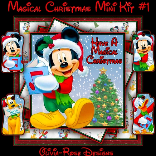 Magical Christmas Mini Kit #1   CARD FRONT *