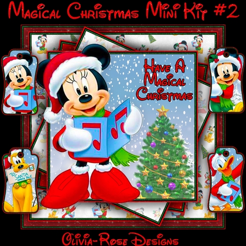 Magical Christmas Mini Kit #2   CARD FRONT *