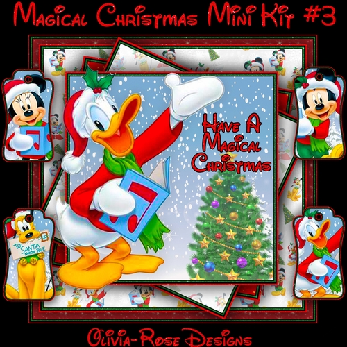 Magical Christmas Mini Kit #3   CARD FRONT *
