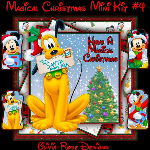 Magical Christmas Mini Kit #4   CARD FRONT *