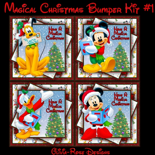 Magical Christmas Bumper Kit #1   CARD FRONT *