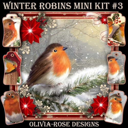 Winter Robins Mini Kit #3  